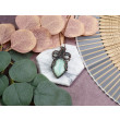 Miedziany wisiorek wire wrapping z amazonitem #530