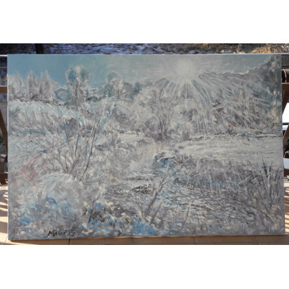 Eryk Maler - obrazy olejne - Zima, senne marzenie,150x100, 2025 foto #2