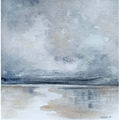 Paulina Lebida - obrazy akwarela - Pejzaż 78-  akwarela formatu 20/20 cm foto #1