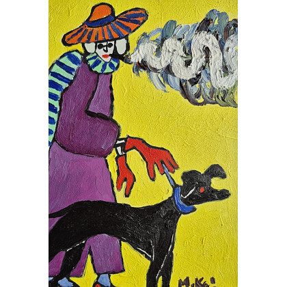 Marlena Kuć - obrazy olejne - dymek z papierosa foto #1