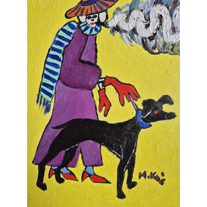 Marlena Kuć - obrazy olejne - dymek z papierosa foto #4