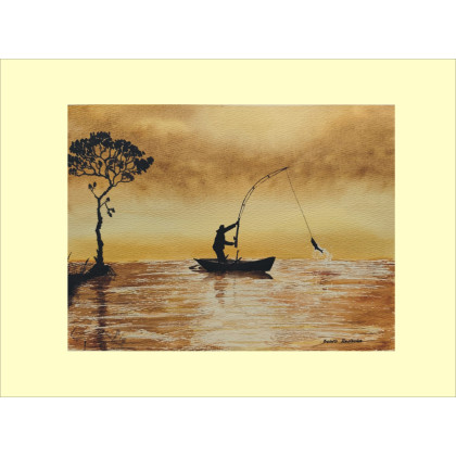 Akwarela Akwarelka Obraz pt: Hobby, Beata Rudecka, obrazy akwarela