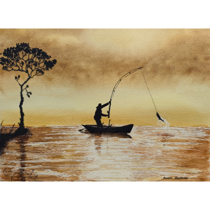 Beata Rudecka - obrazy akwarela - Akwarela Akwarelka Obraz pt: Hobby foto #1