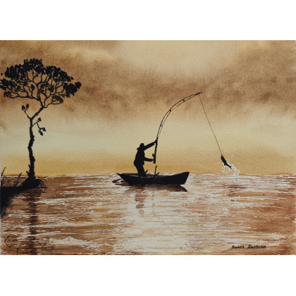 Beata Rudecka - obrazy akwarela - Akwarela Akwarelka Obraz pt: Hobby foto #2