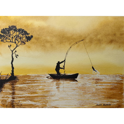 Beata Rudecka - obrazy akwarela - Akwarela Akwarelka Obraz pt: Hobby foto #3