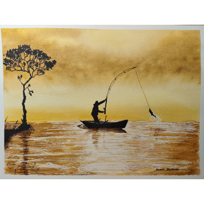 Beata Rudecka - obrazy akwarela - Akwarela Akwarelka Obraz pt: Hobby foto #4