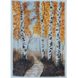 Akwarela Akwarelka Obraz pt: Brzozy