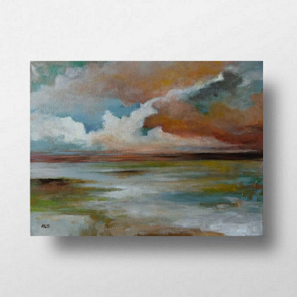 Pejzaż -obraz akrylowy 30/40 cm, Paulina Lebida, obrazy akryl