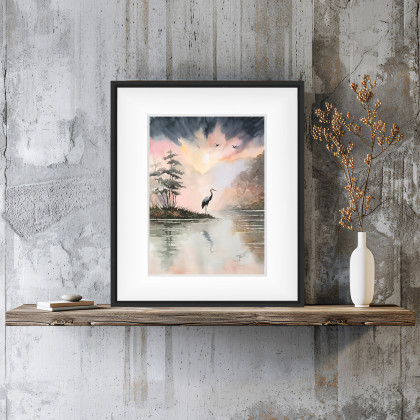 Joanna Tomczyk - obrazy akwarela - W blasku poranka, Akwarela 24x32 cm foto #1