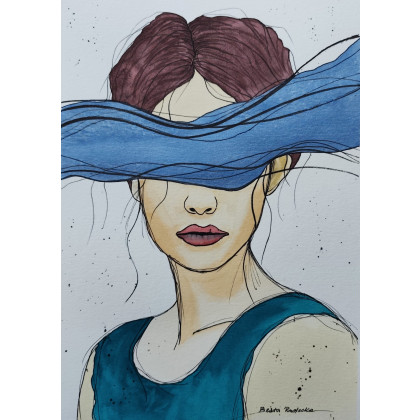 Beata Rudecka - obrazy akwarela - Akwarela Akwarelka Obraz pt: Niewidoczna foto #1