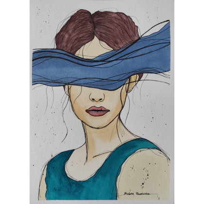 Beata Rudecka - obrazy akwarela - Akwarela Akwarelka Obraz pt: Niewidoczna foto #2