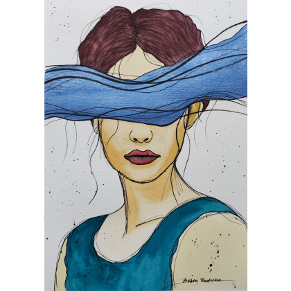 Beata Rudecka - obrazy akwarela - Akwarela Akwarelka Obraz pt: Niewidoczna foto #3