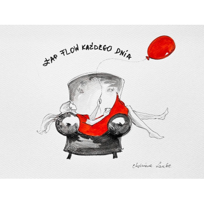 Łap flow każdego dnia, Adriana Laube, obrazy tech. mieszana