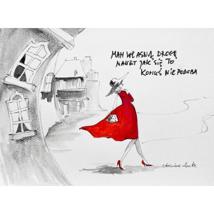 Mam własną drogę, Adriana Laube, obrazy akwarela