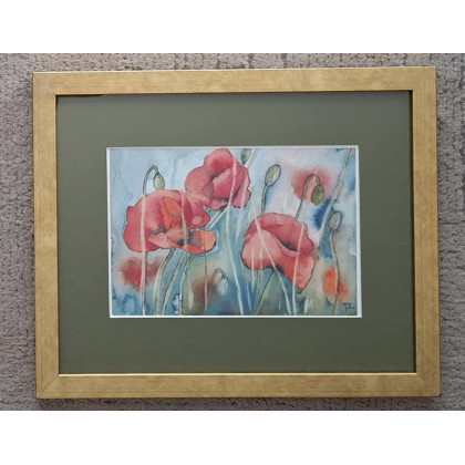 Akwarela w oprawie, Jolanta Zdanowicz, obrazy akwarela