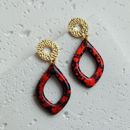 Carnaval no.1 - kolczyki z gliny polimerowej., Solomi - ART, kolczyki 