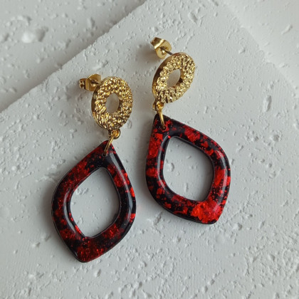 Solomi - ART - kolczyki  - Carnaval no.1 - kolczyki z gliny polimerowej. foto #1