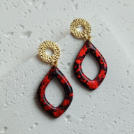 CARNAVAL NO.1 - KOLCZYKI Z GLINY POLIMEROWEJ.