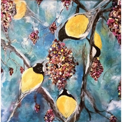 Uczta, Ewa Mościszko, obrazy akryl