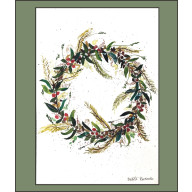 Akwarela Akwarelka Obraz pt: Wianek