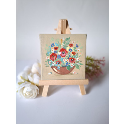 Bukiecik, Nadia Siemek, obrazy akryl