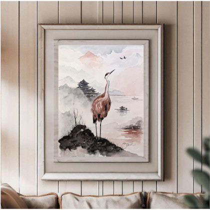 Joanna Tomczyk - obrazy akwarela - Cisza przestworzy, Akwarela 24x32 cm foto #1