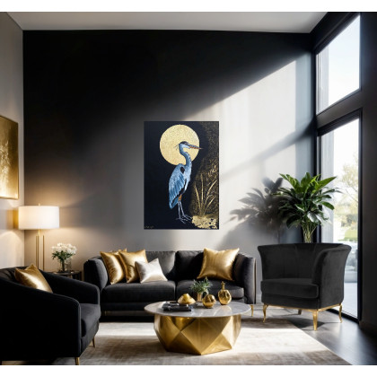 Monarti - obrazy akryl - Czapla foto #2