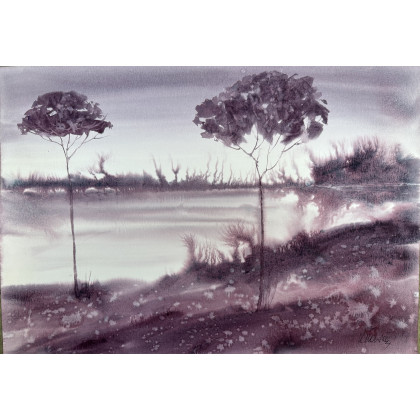 Spokój (40x50 cm), Krystyna Nowak, obrazy akwarela