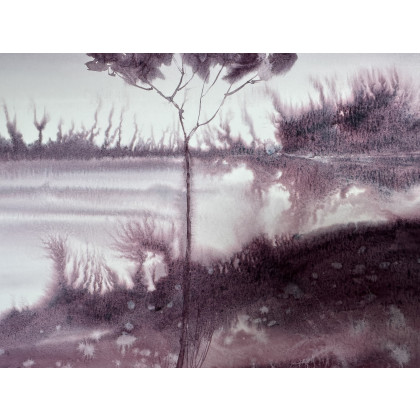 Krystyna Nowak - obrazy akwarela - Spokój (40x50 cm) foto #1