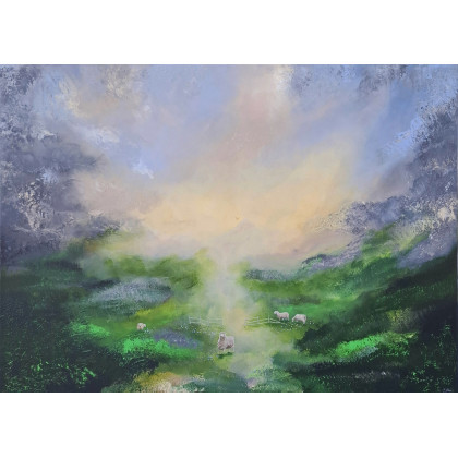 Scottish mountains, Sylwia Chołota, obrazy akryl