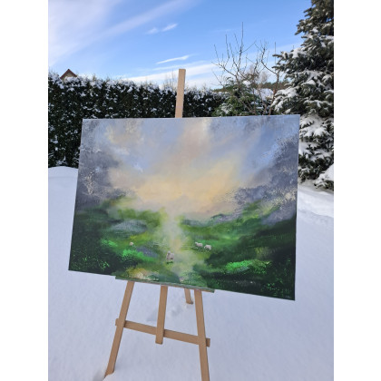 Sylwia Chołota - obrazy akryl - Scottish mountains foto #1