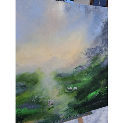 Sylwia Chołota - obrazy akryl - Scottish mountains foto #3