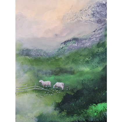 Sylwia Chołota - obrazy akryl - Scottish mountains foto #4
