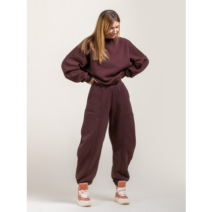 Marta Hajduk-Pawlica - bluzy - Hot Chocolate - czekoladowy komplet dresowy basic foto #3