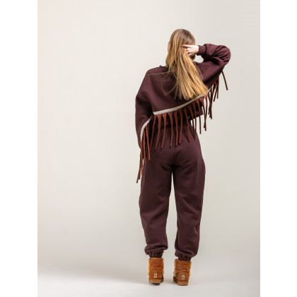 Marta Hajduk-Pawlica - bluzy - Hot Chocolate - czekoladowy komplet dresowy boho foto #1