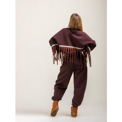 Marta Hajduk-Pawlica - bluzy - Hot Chocolate - czekoladowy komplet dresowy boho foto #3