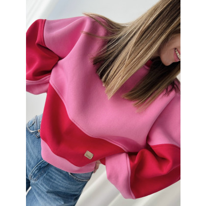 Candy / bawełniana bluza różowo-czerwona, Marta Hajduk-Pawlica, bluzy