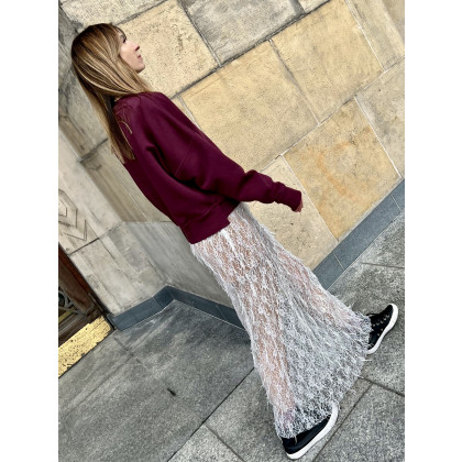 Marta Hajduk-Pawlica - bluzy - Sempre Tu / burgundowa bluza bawełniana foto #3