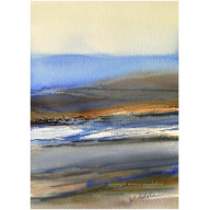 Po drodze - akwarela w oprawie