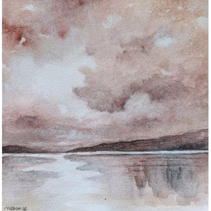 Paulina Lebida - obrazy akwarela - Pejzaż - akwarela formatu 20/20 cm foto #1