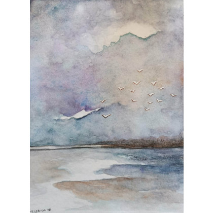 Paulina Lebida - obrazy akwarela - Pejzaż -  akwarela formatu 24/18 cm foto #1