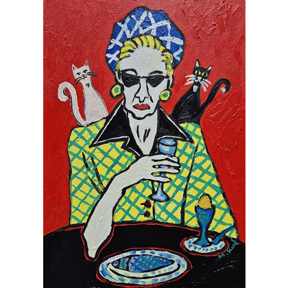 Marlena Kuć - obrazy olejne - ona i dwa cienie foto #1