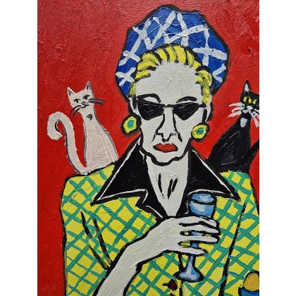 Marlena Kuć - obrazy olejne - ona i dwa cienie foto #2