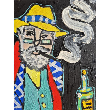 Marlena Kuć - obrazy olejne - czarne koty wiedzą więcej foto #1