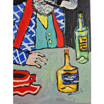 Marlena Kuć - obrazy olejne - czarne koty wiedzą więcej foto #3