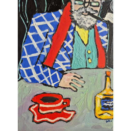 Marlena Kuć - obrazy olejne - czarne koty wiedzą więcej foto #4