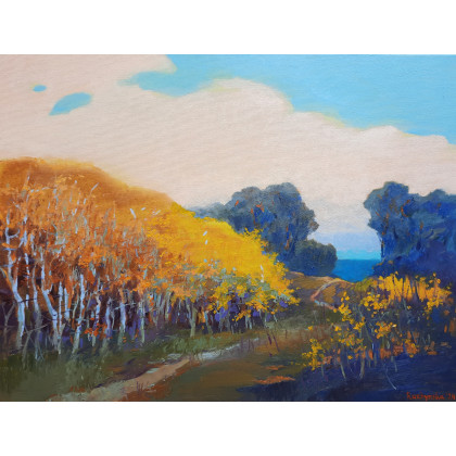 Ścieżka do morza, Hanna Ruzhynska, obrazy olejne