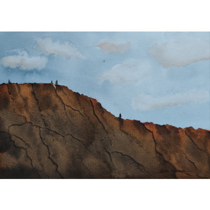 Beata Rudecka - obrazy akwarela - Akwarela Akwarelka Obraz pt: Góry Kanionu foto #2