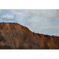 AKWARELA AKWARELKA OBRAZ PT: GÓRY KANIONU