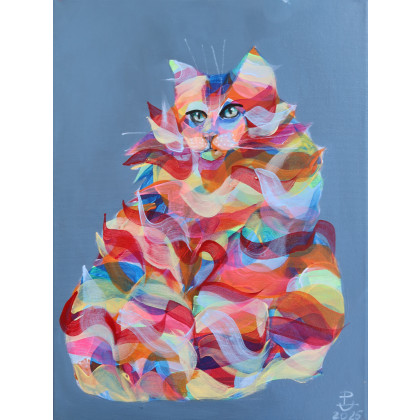 Kolorowa Medytacja, Paweł Dąbrowski, obrazy akryl